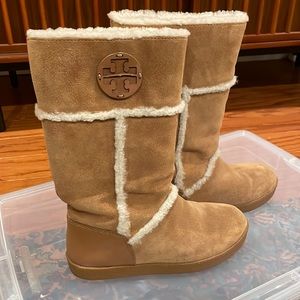 Tory Burch Amelie Shearling Boots